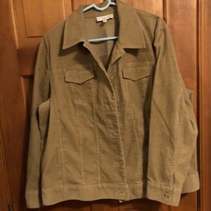 Talbots Jackets & Coats | Talbots Button Down Corduroy Jacket 2-Front Pockets